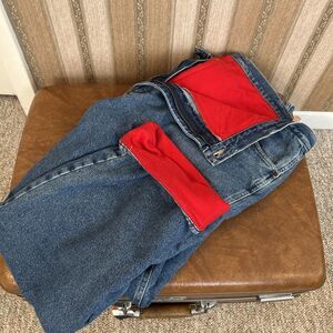 Vintage Wrangler Rugged Wear Fleece-Lined Warm Jeans Men 44x30 outdoor wear blue